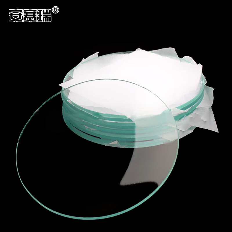 安赛瑞 玻璃表面皿（5片装）实验室结晶皿盖圆皿烧杯盖 直径100mm 600633