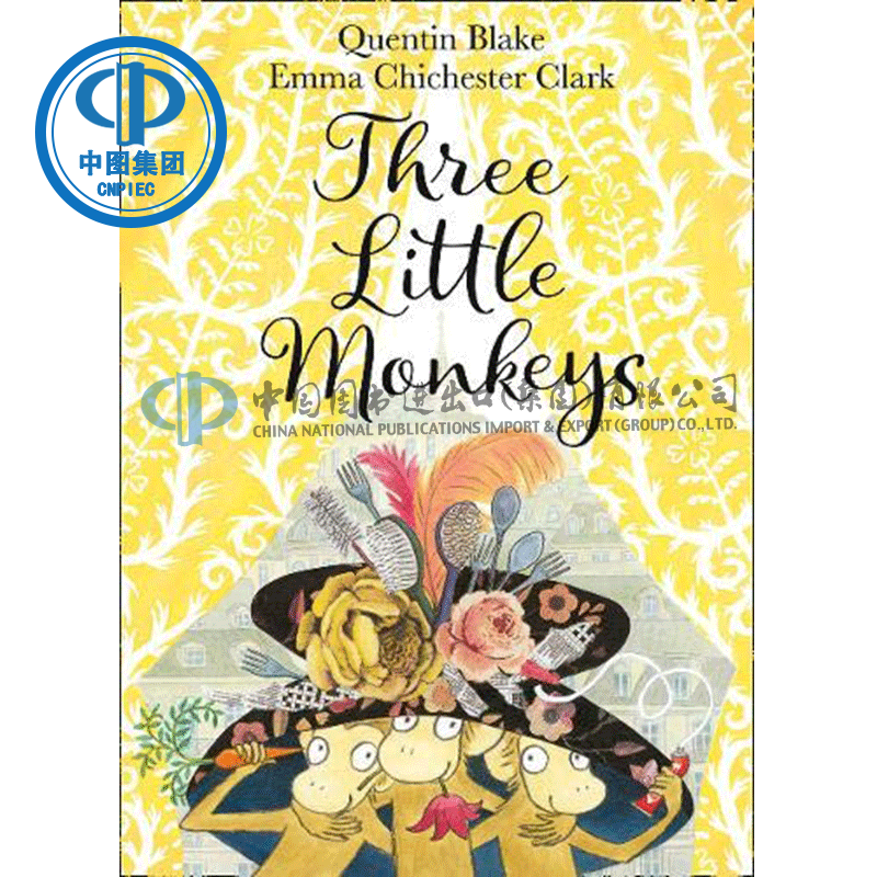 three little monkeys 三只小猴子 英文原版 3-6岁 动物子故事绘本