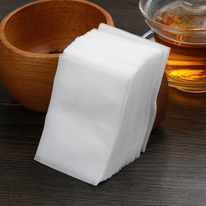 鸿盛德100个热封无纺布袋一次性茶包袋中药袋过滤袋茶叶袋药粉袋足浴袋 6*8厘米(100个)