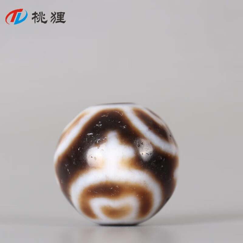 桃狸西藏宝瓶天珠 藏传老矿至纯天珠 diy佛珠手串顶珠背云勒子