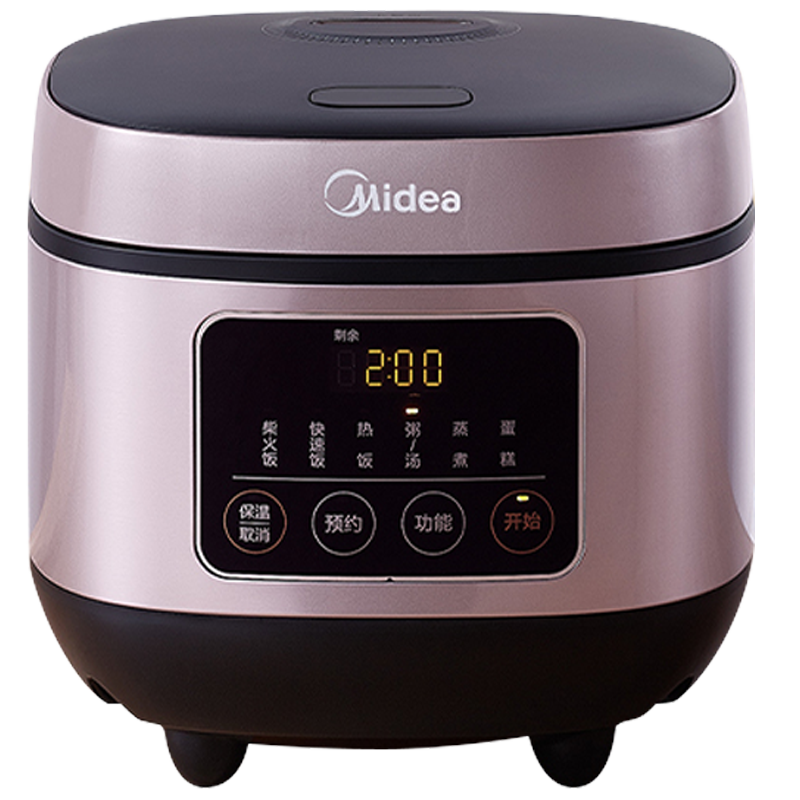 美的midea电饭煲5l家用一键柴火饭智能预约特色蛋糕煲汤煲仔饭金属