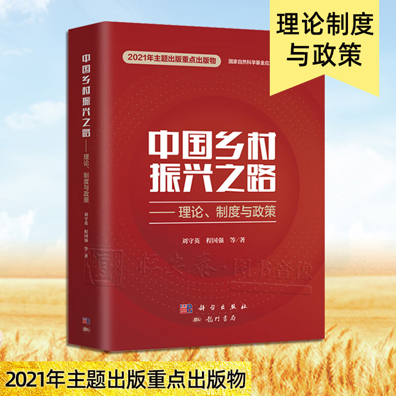 中国乡村振兴之路—理论、制度与政策 刘守英等乡村振兴和城乡融合政策研究政策制定和实践操作国家自然科学基金应急项目系列丛书