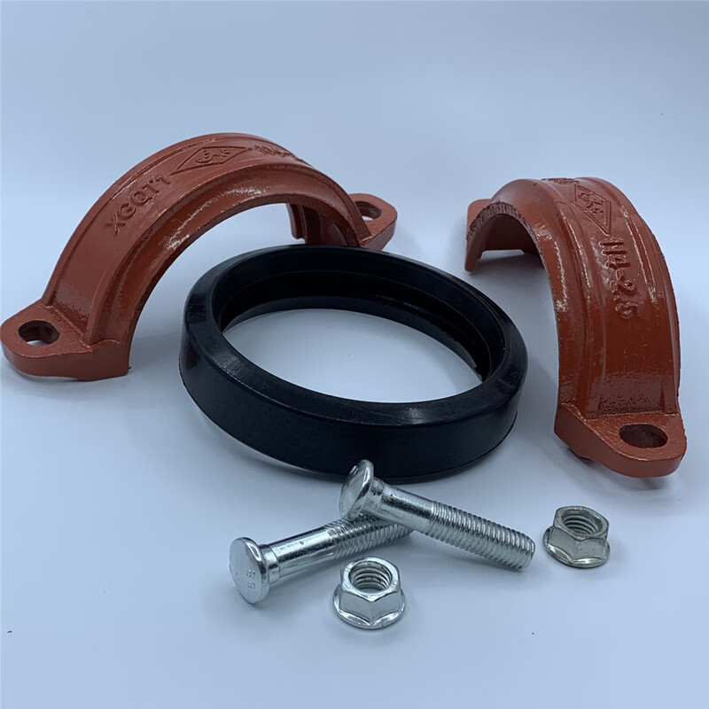 沟槽卡箍 管箍 消防管道卡箍 水管抱箍 dn65 80 100 125 150 200 dn50