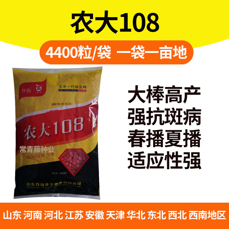 细辛农大108整袋4400粒 国审玉米种子产能大棒抗倒伏抗大小斑病春夏播
