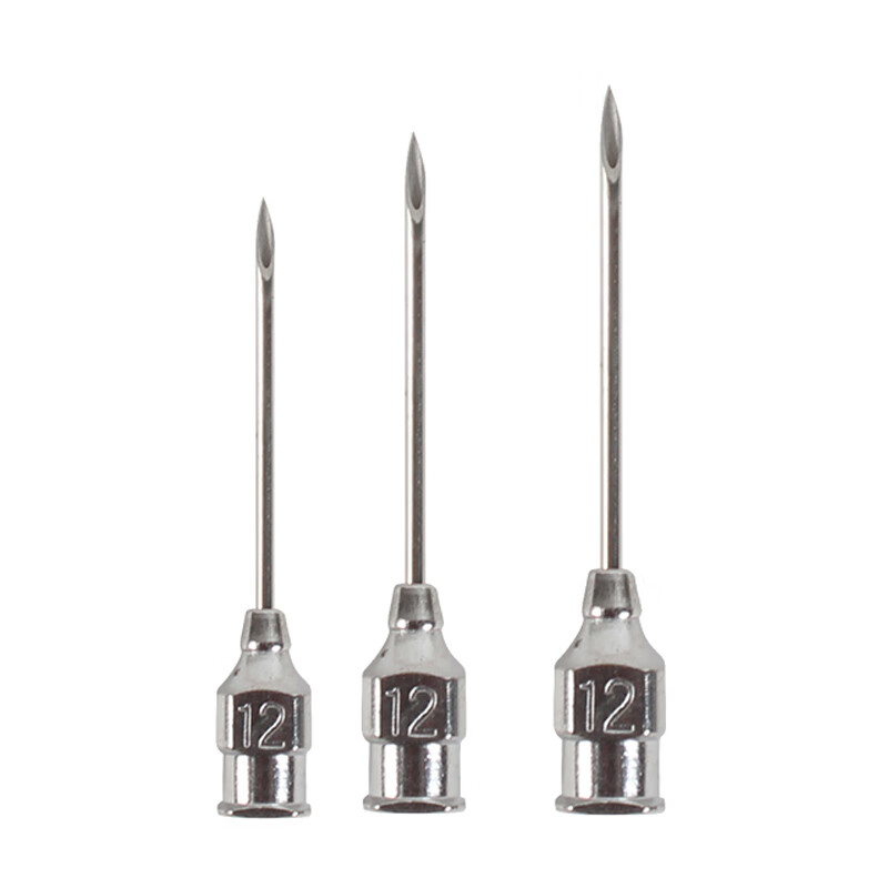 猪博士不锈钢兽用针头注射器针头猪用畜用兽医注射针管 10支 12号 12*