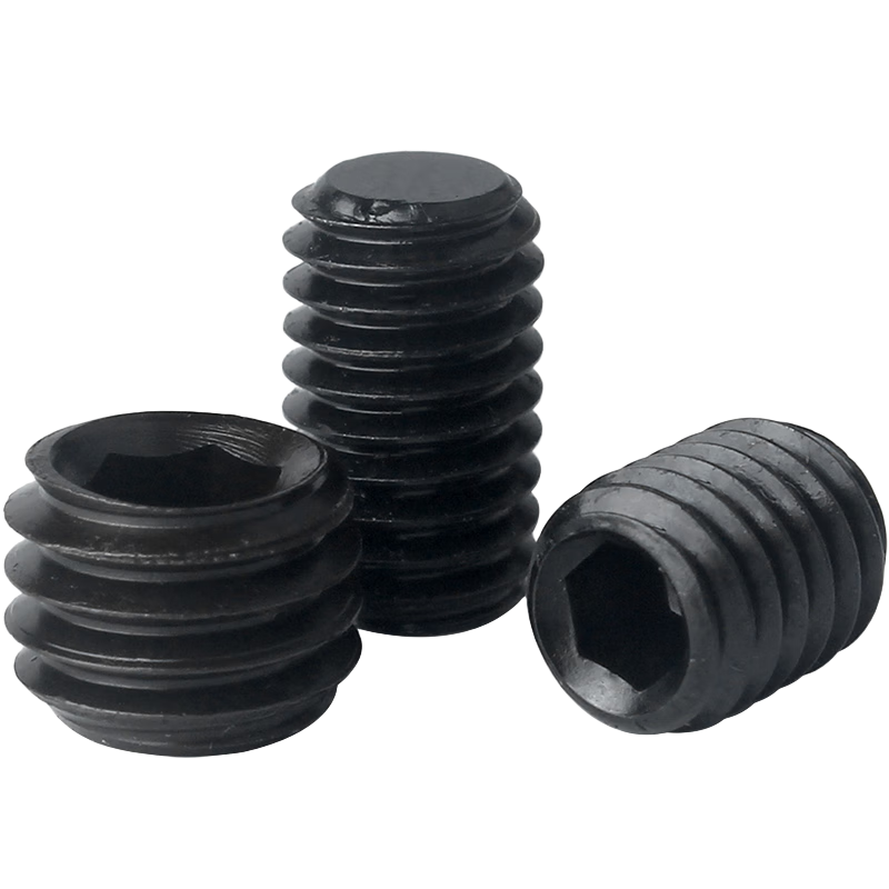 寶德豐12.9級(jí)凹端螺釘高強(qiáng)度機(jī)米螺絲 內(nèi)六角無頭螺絲頂絲止付螺絲 GB80 M4x10[100只]