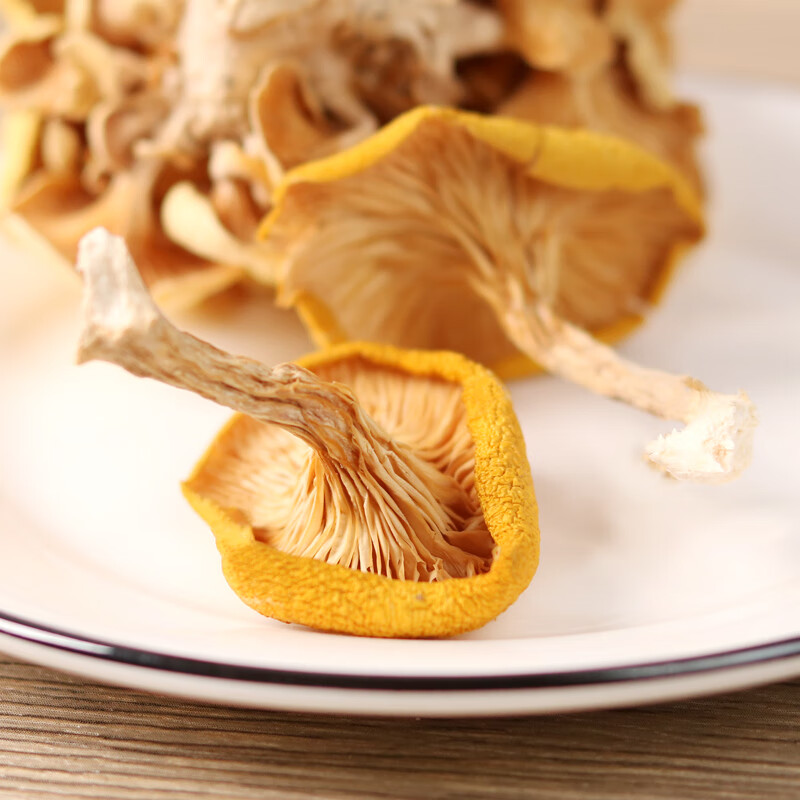 禾澹云南特产鸡油菌黄金菇干货500g干蘑菇菌菇菌黄行菇蘑黄丝菌