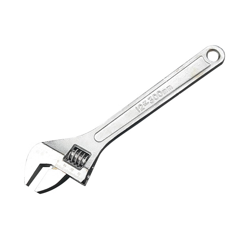 纳仕徳 15寸碳钢活口扳手激光刻度工业大开口加厚镀铬活动扳手 ad1054