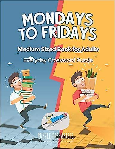 预订 mondays to fridays everyday crossword puzzle medium sized
