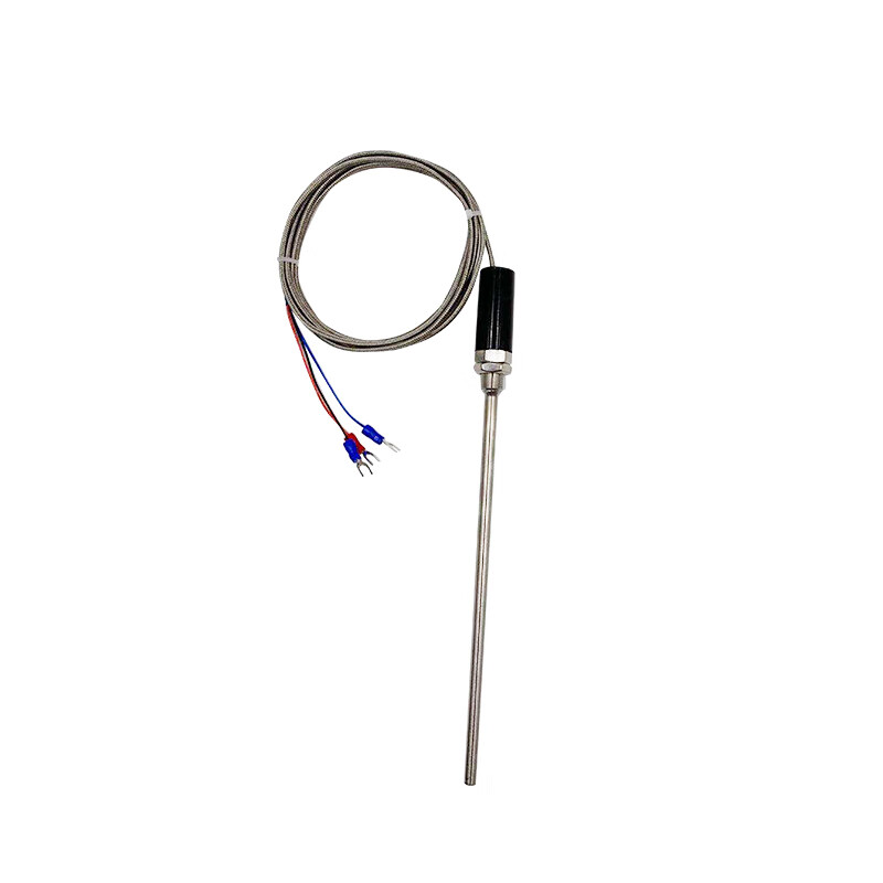 pt100温度传感器铂热电阻wzp-187防水温度探头k/e型热电偶感温棒 pt