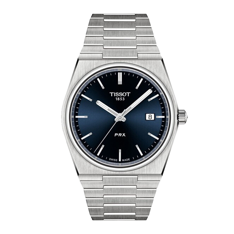 天梭（TISSOT）瑞士手表 PRX系列石英男士腕表禮物T137.410.11.041.00