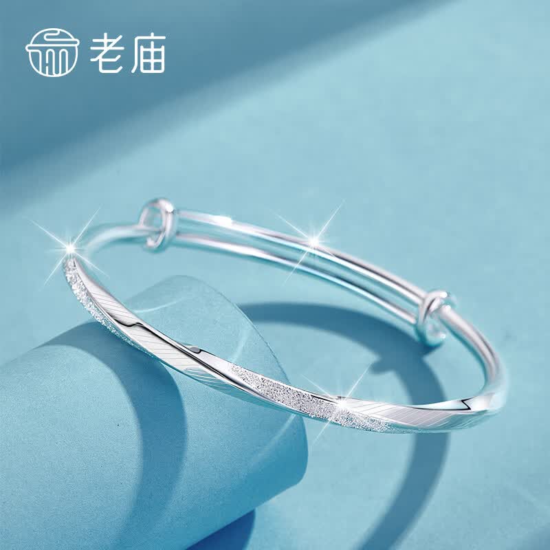 老庙银手镯莫比乌斯环银镯子足银999手镯生日礼物送女友老婆 约：21g怎么看?
