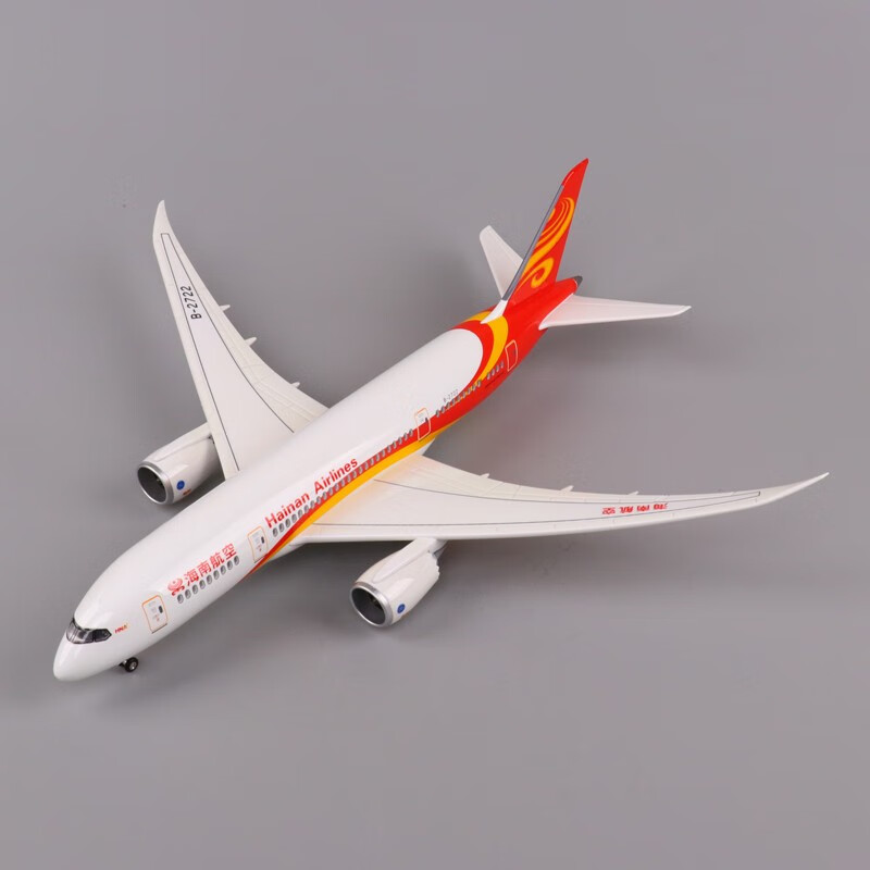 大尺寸仿真航模带轮子带灯光a380空客原型机b747国航b787海航飞机模型