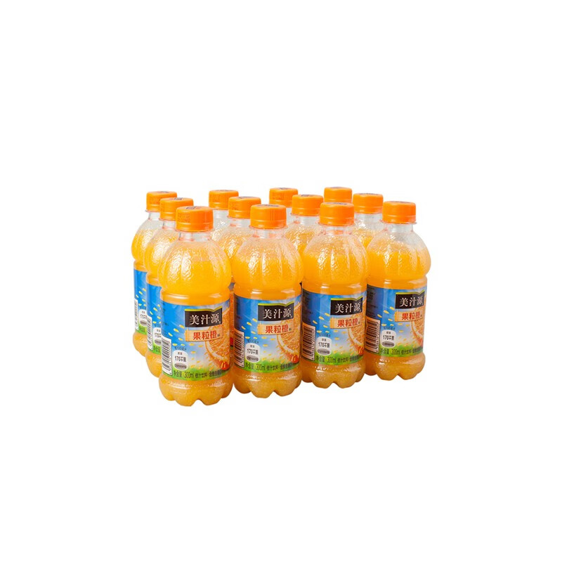 可口可乐（Coca-Cola）美汁源 Minute Maid 果粒橙 橙汁 果汁饮料 300ml*12瓶 整箱装