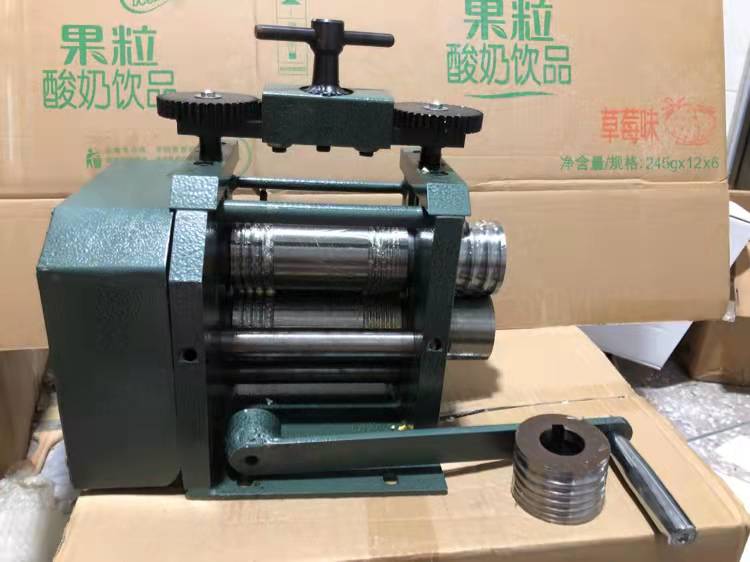 欧式压片机小型手动首饰手摇压条机半圆压线黄金金银加工工具设备