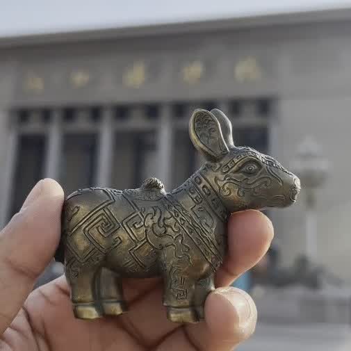 中山国牺尊立体冰箱贴河北博物院文创河北博物馆磁吸款旅游纪念品