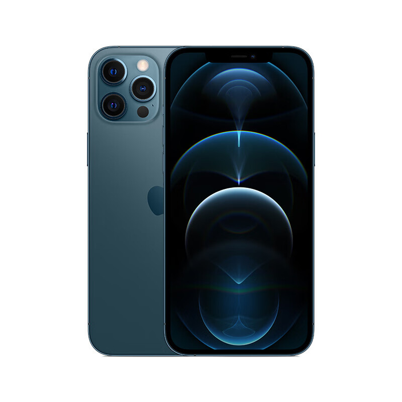 【赠卡首月免月租】Apple iPhone 12 Pro Max (A2412) 256GB 海蓝色 支持移动联通电信5G 双卡双待手机