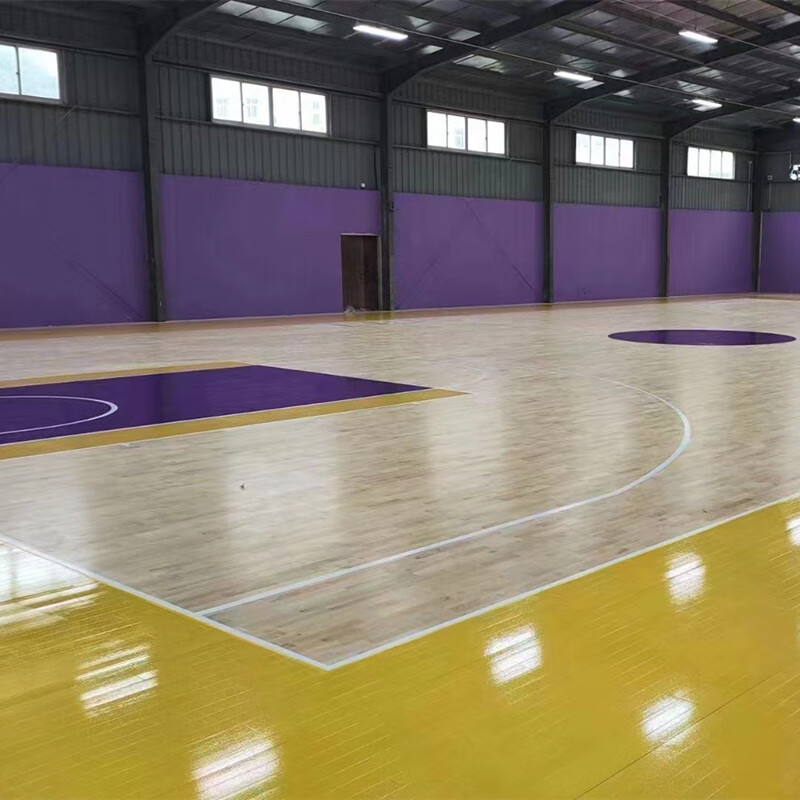 盈圣达打篮球用木地板 体育运动木地板厂家安装