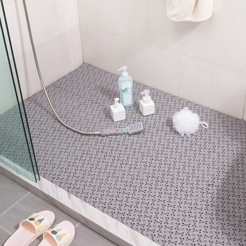 拼接浴室垫防滑垫卫生间洗澡垫隔水垫厨房防滑垫厕所卫浴淋浴脚垫 灰