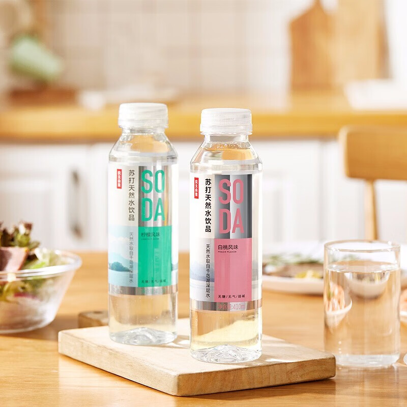 农夫山泉苏打天然水410ml 无糖无气0脂苏打饮用水弱碱饮品 【混合味】