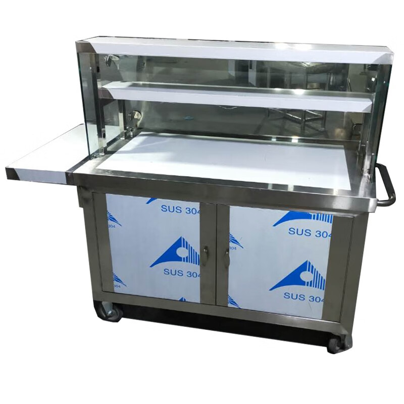 手推外卖小吃车冰粉地摊车凉菜凉面凉皮摆摊车卤菜早餐车定制地摊推车