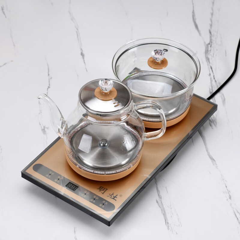 琪馨边 不锈钢全智能电磁炉触摸式电热炉茶道三合一自动抽水烧水办公
