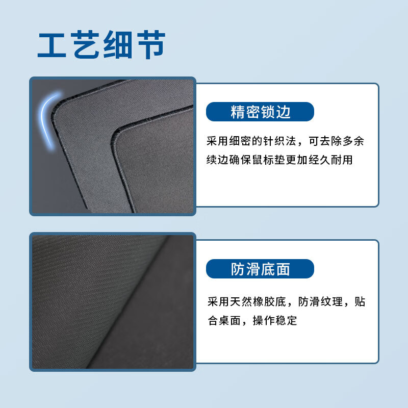 沁宣 古风鼠标垫大号书法水墨画国风定制办公桌面垫书桌桌垫布面加厚防滑电脑键盘垫 兰亭集序 900*400*5mm