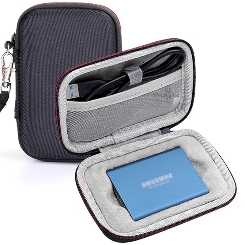 Zhencool适用于三星T5移动固态收纳包硬盘包便携整理袋保护箱抗震防摔套硬壳盒保护套 专用款包