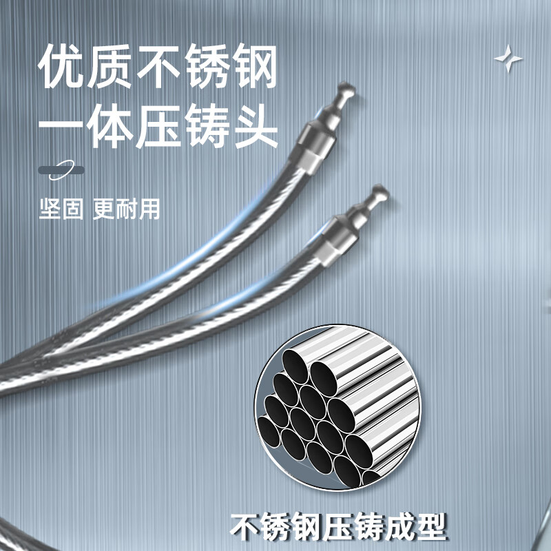 RESET密码挂锁柜门锁钢丝锁防锈防盗衣柜行李箱小锁头侧滑小挂锁RST02U 黑色50cm挂锁02U