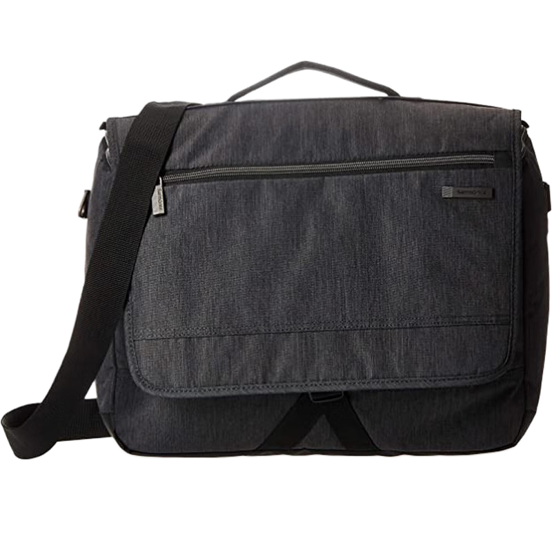 新秀麗（Samsonite）男手提單肩包翻蓋郵差包商務(wù)舒適美國直郵時尚百搭斜挎包89579 記者包
