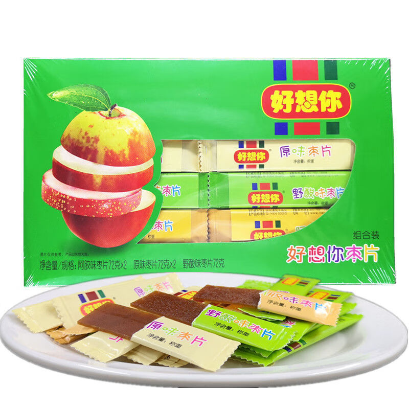 好想你红枣片 280g/360g/500g 多口味组合装原味野酸阿胶零食100片