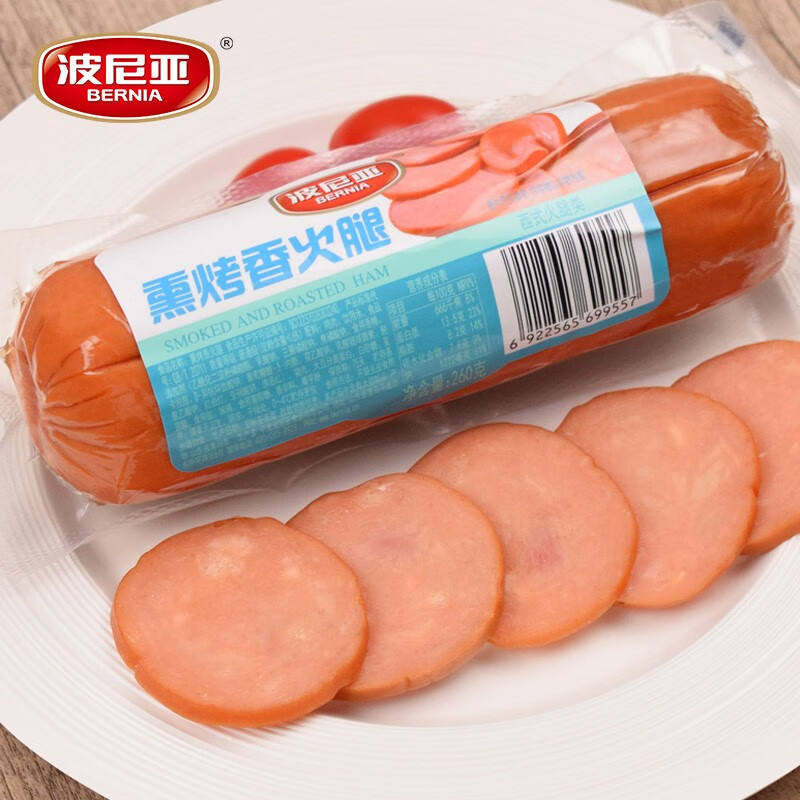 波尼亚熏烤香火腿 火腿肠烤肠香肠 家用即食方便食品260g 熏烤香*3 260g