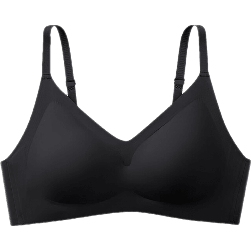 画内无痕冰丝感内衣女无钢圈小胸聚拢收副乳防下垂运动美背心式文胸 肤色单件 M (建议100-120斤)