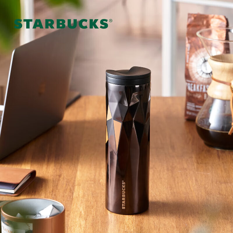 星巴克（Starbucks）经典黑金棱面不锈钢随行杯473ml便携大容量水杯桌面杯 节日礼物高性价比高么？