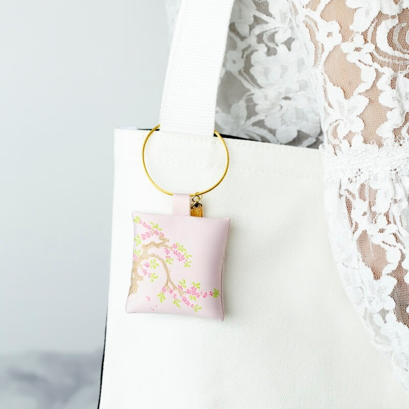 博物文创十二花神香包随身挂件香囊情侣女生日礼物母亲节 三月 桃花