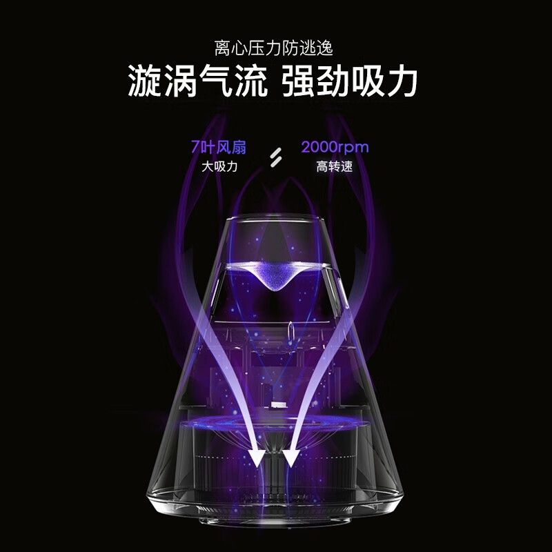 极地物种 灭蚊灯家用物理婴儿孕妇usb灭蚊器可爱吸入式母婴卧室阳台驱蚊器 富士灭蚊灯-白色