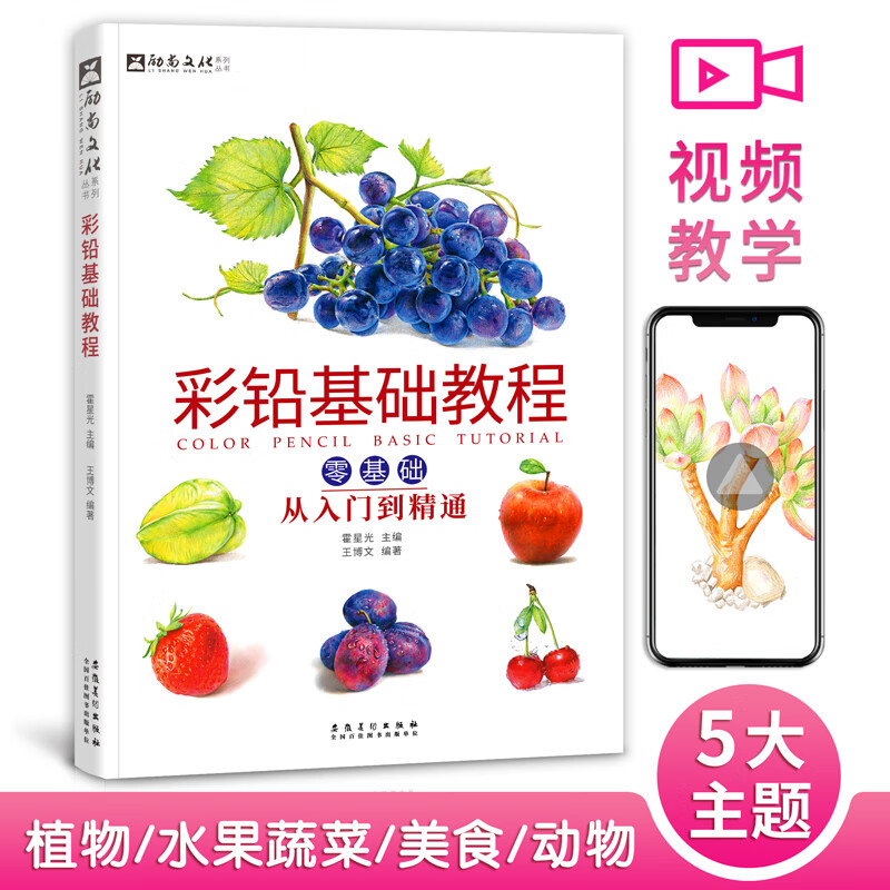 彩铅画入门自学零基础教程书素描临摹画册本绘画书籍手绘彩色铅笔画
