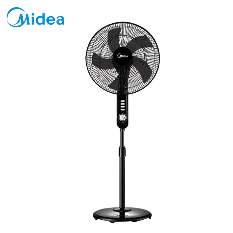 美的 电风扇落地扇轻音电扇立式风扇卧室办公室电扇 5叶大风量定时