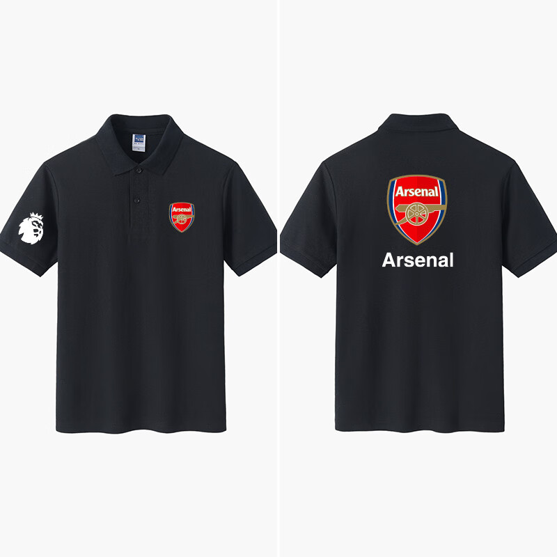 居幻阿森纳arsenal枪手足球短袖polo衫英超队服男夏季萨卡运动翻领t恤