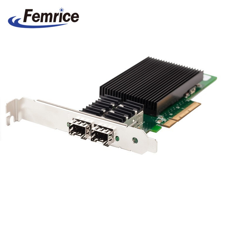 飞迈瑞克 Intel英特尔X710BM2芯片 10G服务器万兆双口光纤网卡PCI-E X8有线网卡 标准（不含光模块）