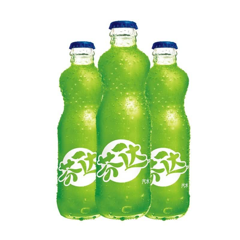 可口可乐可口可乐汽水芬达苹果200ml*碳酸饮料玻璃瓶小瓶自助火锅餐饮