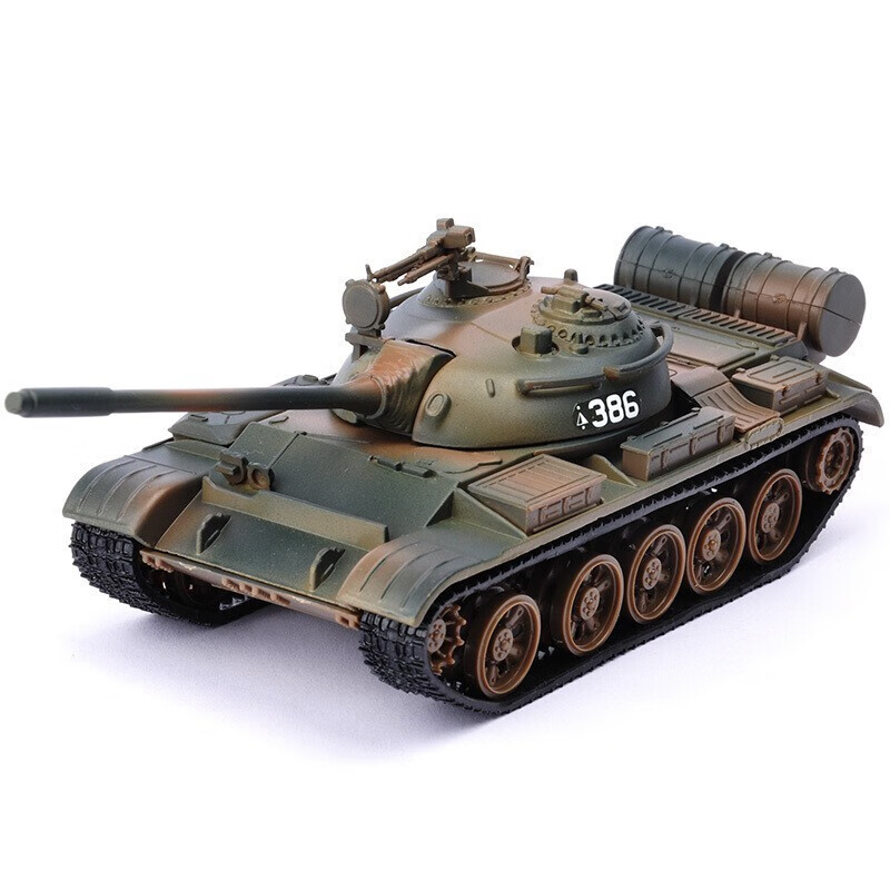 军事战车T55合金坦克模型仿真金属儿童玩具车59式坦克 第二代涂装款