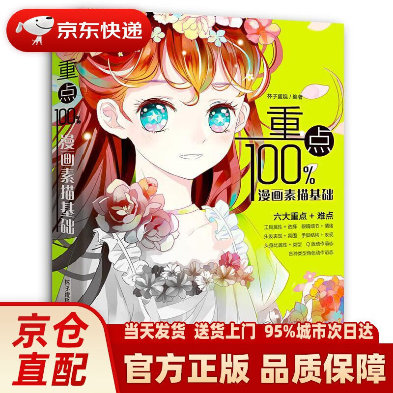 【新华正版图书】重点100%(漫画素描基础)