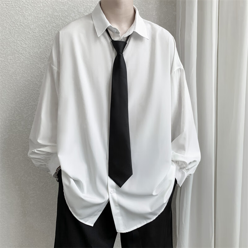 韩版潮流免打学院风领带男士帅气百搭休闲商务正装dk制服衬衫领带