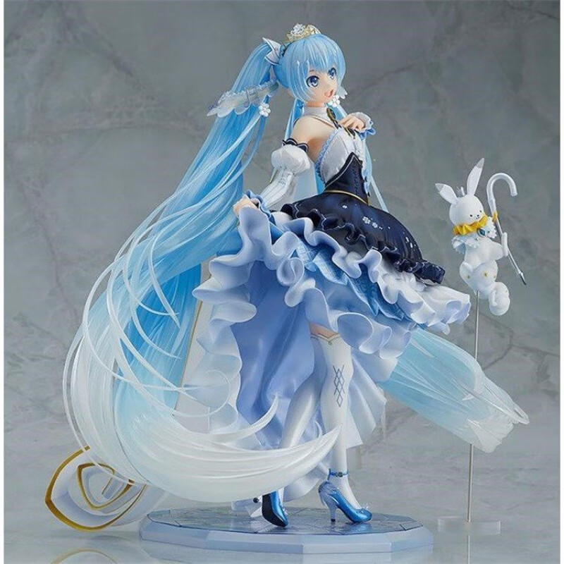 屋妙羽 初音未来手办女动漫二次元摆件女可爱模型机箱miku婚纱盲盒