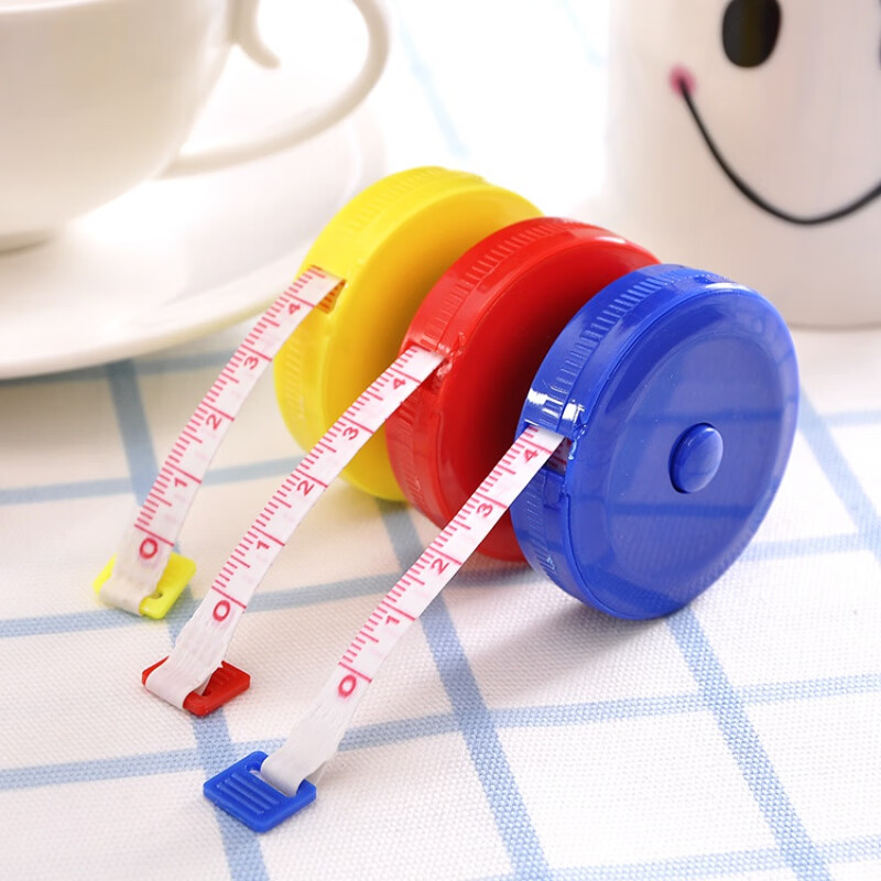 迷你小皮尺卷尺裁缝量尺量衣尺米尺身高软尺工具腰围尺子量三围尺