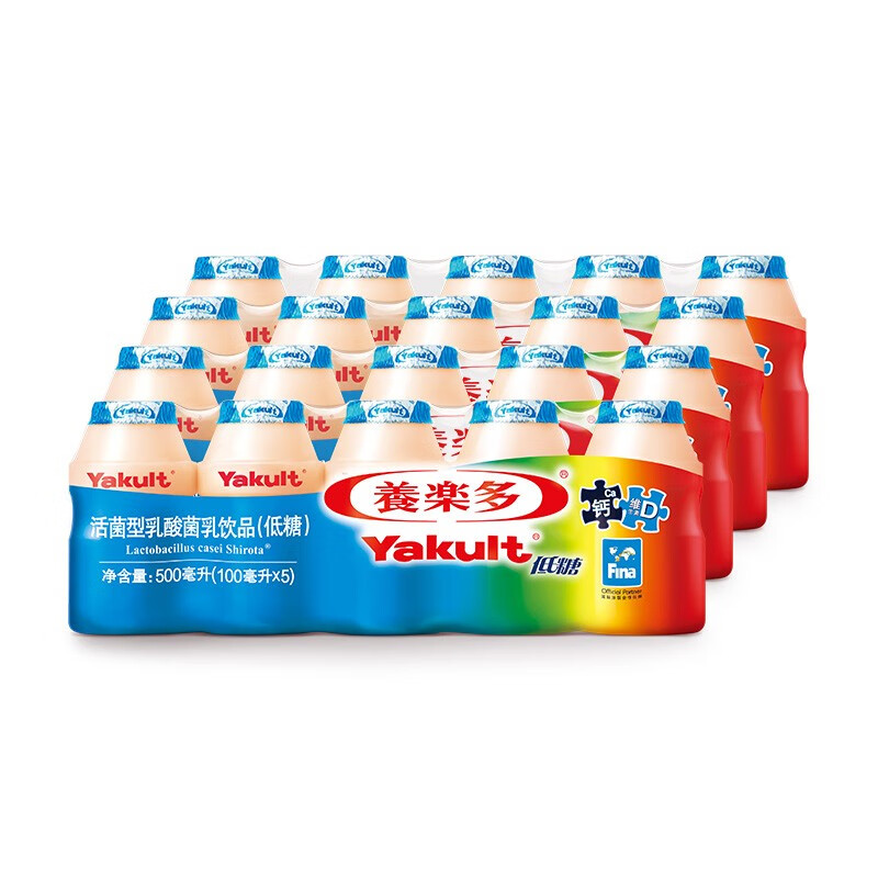 养乐多活菌型乳酸菌乳饮品 低糖 100ml*20瓶