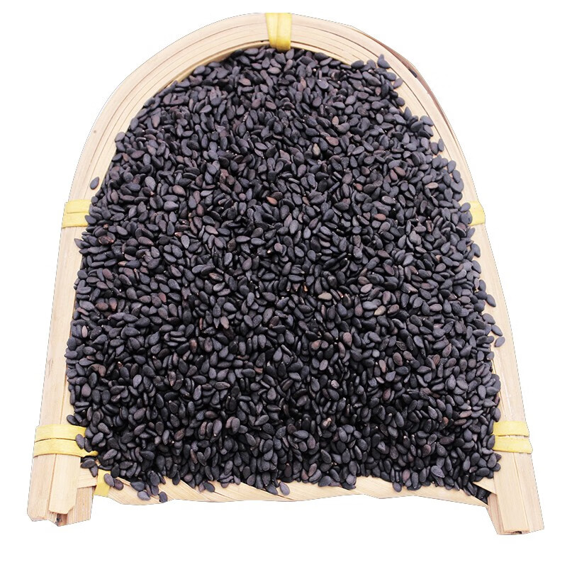 漫泉河生黑芝麻新货熟黑芝麻 炒制芝麻粒芝麻炒熟即食五谷杂粮农家