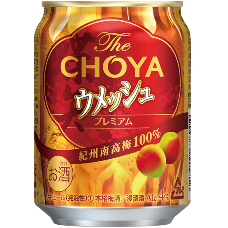 CHOYA���ŵ�ʸ ��ԭƿ���ڡ�÷��΢���Ͷ����ݾ�4��250ml ÷�Ӿƹ��� 24.7Ԫ