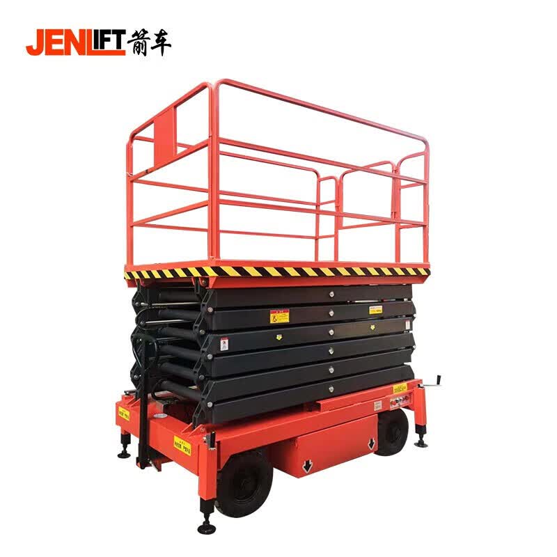 箭车(jenlift)电动升降平台车移动升降机充电款小型高空作业维修升降